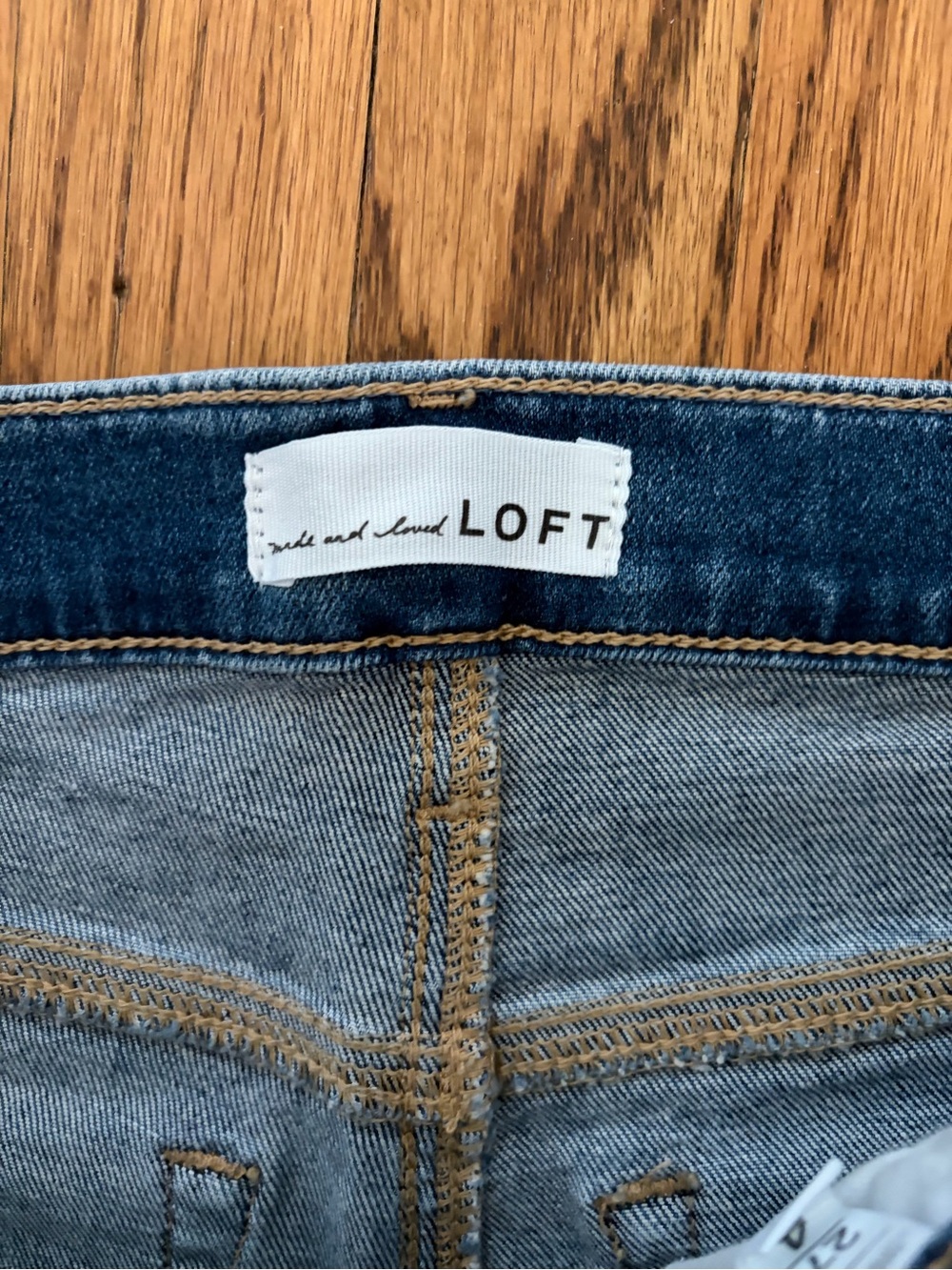 LOFT Medium Blue High-Rise Flare Jeans - Picture 2 of 3